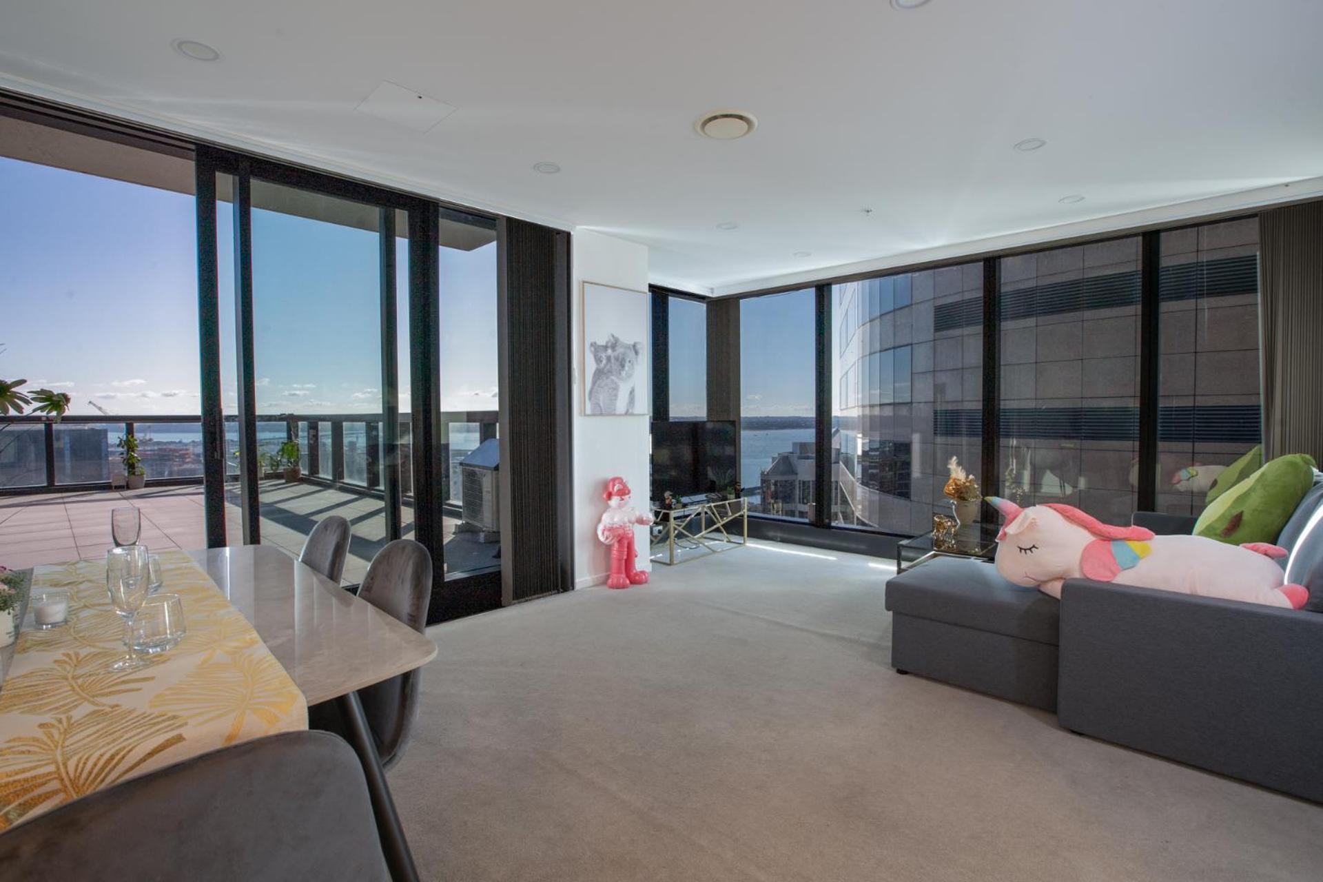 天空城景 海景 私人大阳台公寓 Auckland Exterior foto