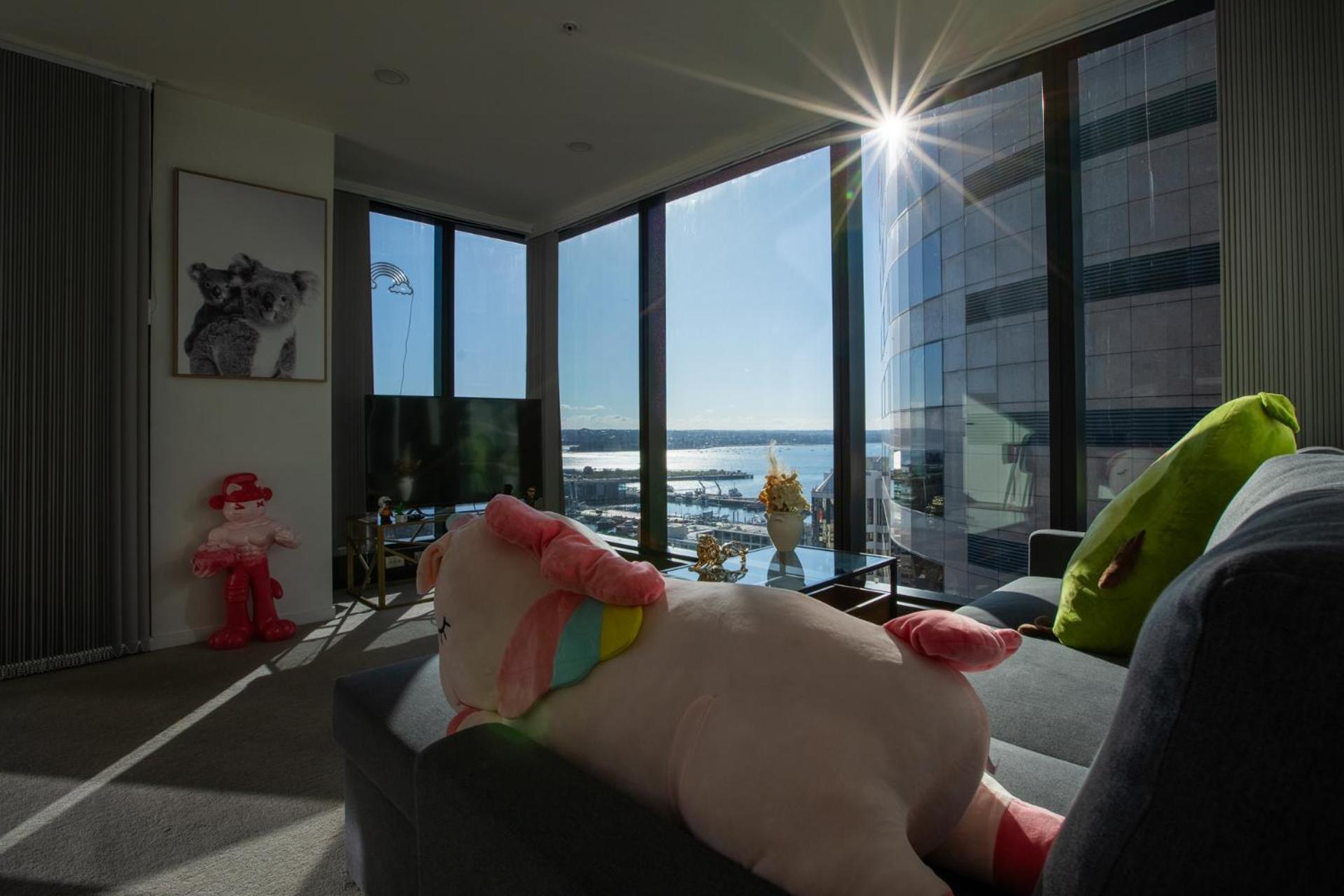 天空城景 海景 私人大阳台公寓 Auckland Exterior foto