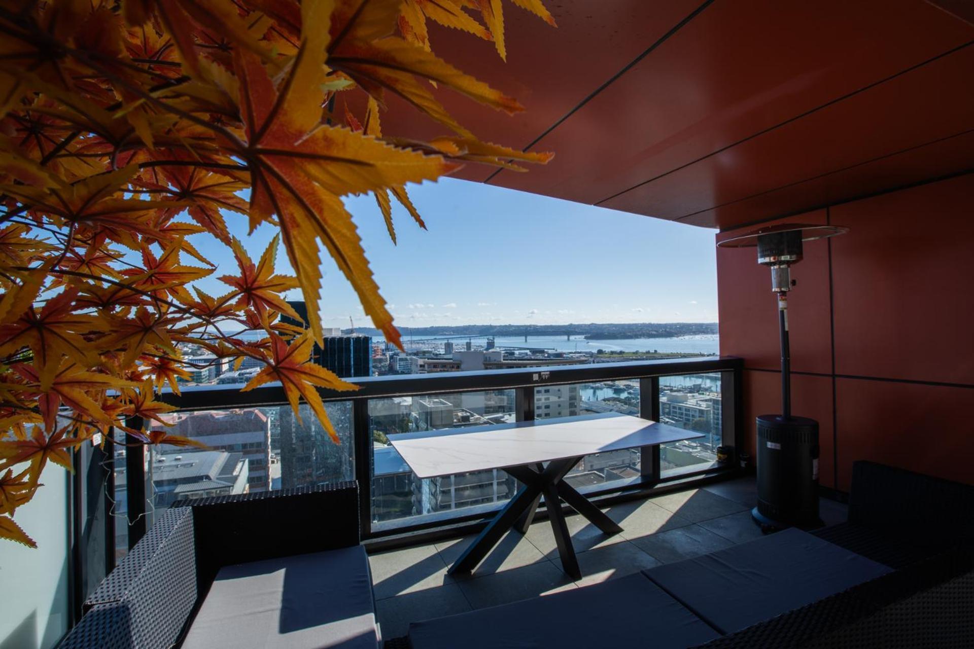 天空城景 海景 私人大阳台公寓 Auckland Exterior foto