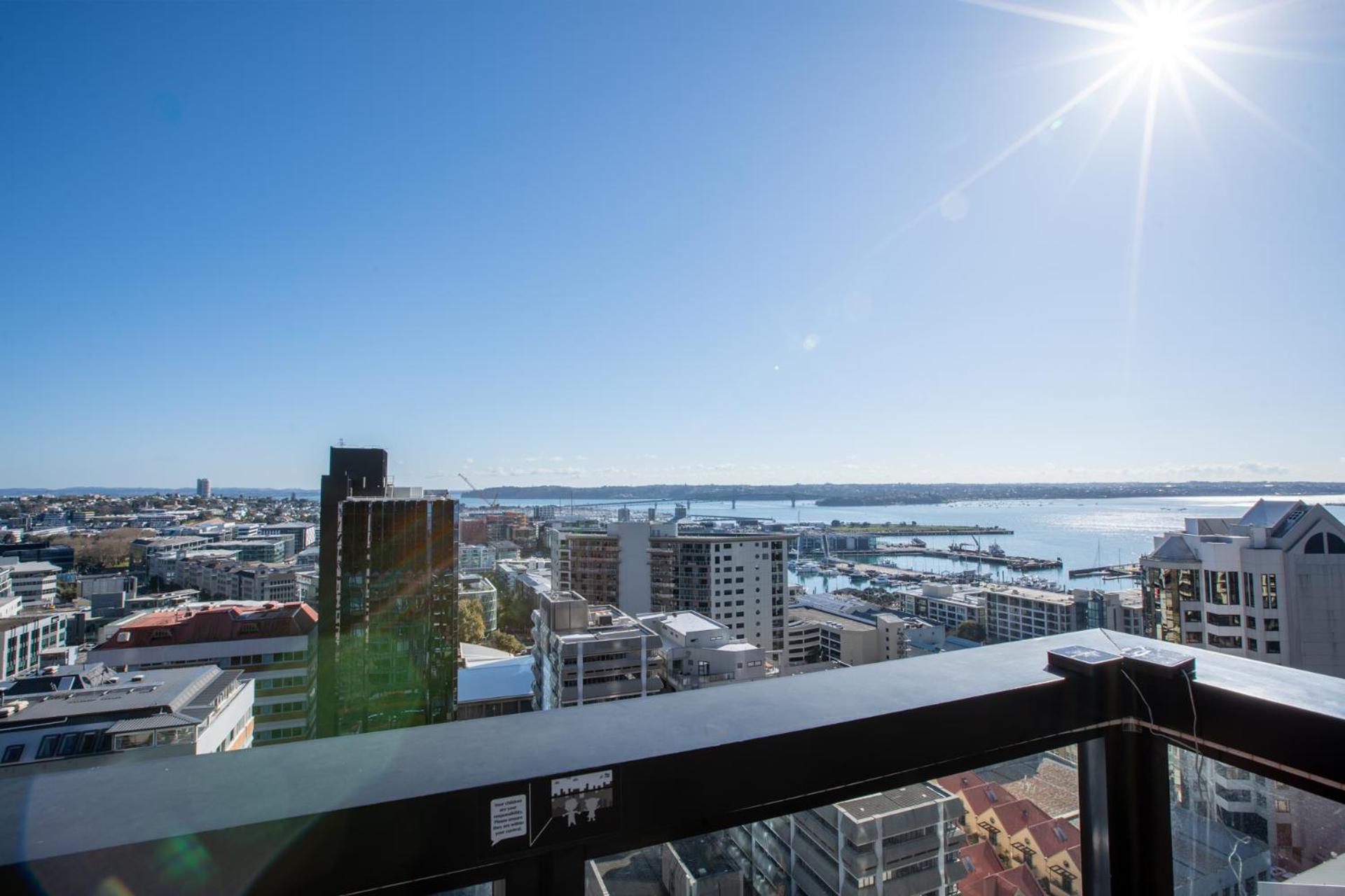 天空城景 海景 私人大阳台公寓 Auckland Exterior foto